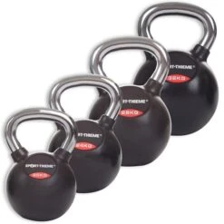 Sport-Thieme Kettlebell-Set "Gummiert Mit Glattem Chrom-Griff" 8 Sport-Thieme Kettlebell-Set "Gummiert Mit Glattem Chrom-Griff" -Fitnessserien Geschäft 132 0826